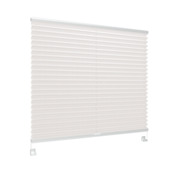 GAMMA enkel plisségordijn draaikiepraam hout 7225 wit lichtdoorlatend op maat