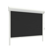 Store enrouleur GAMMA fenêtre oscillo-battante en PVC ou aluminium 1067 noir translucide sur mesure