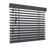 GAMMA houten jaloezie vast raam 6113 antraciet 50 mm