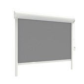 Store enrouleur GAMMA fenêtre oscillo-battante en PVC ou aluminium 1066 gris translucide sur mesure