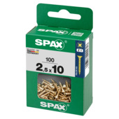 Spax schroef pozi yellox 2,5x10 mm 100 stuks