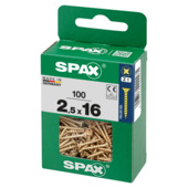 Spax schroef pozi yellox 2,5x16 mm 100 stuks