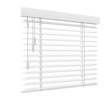 GAMMA houten jaloezie vast raam 6107 ijswit 50 mm