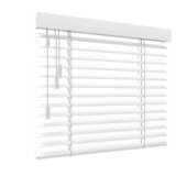 GAMMA houten jaloezie vast raam 6107 ijswit 50 mm