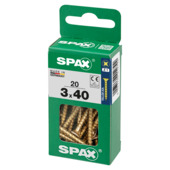 Spax schroef pozi geel 3x40 mm 20 stuks