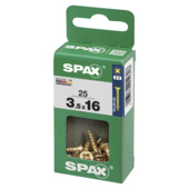 Spax schroef pozi yellox 3,5x16 mm 25stuks