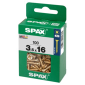 Spax schroef pozi yellox 3,5x16 mm 100 stuks