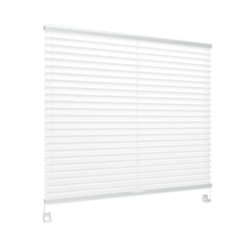 GAMMA enkel plisségordijn draaikiepraam kunststof of aluminium 7221 wit lichtdoorlatend op maat