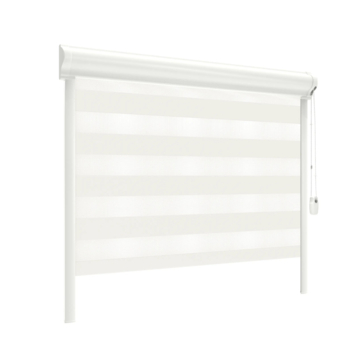 GAMMA duo rolgordijn draaikiepraam kunststof of aluminium 4028 wit lichtdoorlatend op maat