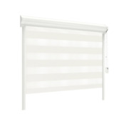 GAMMA duo rolgordijn draaikiepraam kunststof of aluminium 4028 wit lichtdoorlatend op maat