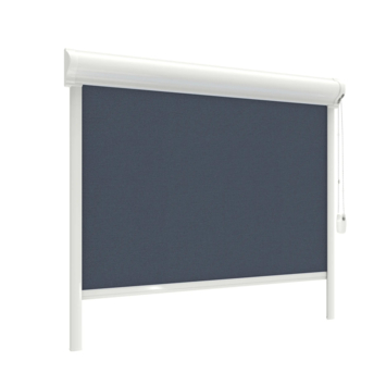 GAMMA rolgordijn draaikiepraam kunststof of aluminium 1173 donker blauw verduisterend op maat