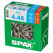Vis inox A2 T-Star Spax 4x45 mm 175 pièces