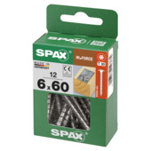 Vis Hi Force Spax 6x60 mm 12 pièces