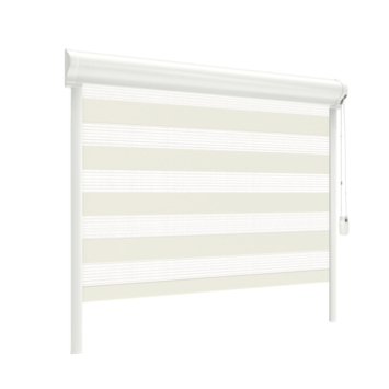 GAMMA duo rolgordijn draaikiepraam kunststof of aluminium 4022 wit lichtdoorlatend op maat