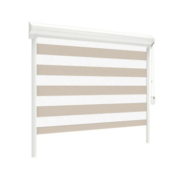 GAMMA duo rolgordijn draaikiepraam kunststof of aluminium 4024 taupe lichtdoorlatend op maat