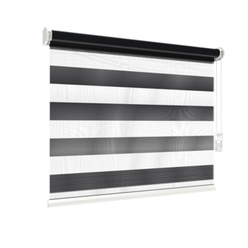 GAMMA duo rolgordijn lichtdoorlatend vast raam 4004 antraciet