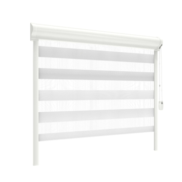 GAMMA duo rolgordijn lichtdoorlatend draaikiepraam kunststof/aluminium 4001 wit