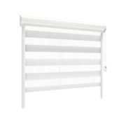 GAMMA duo rolgordijn lichtdoorlatend draaikiepraam kunststof/aluminium 4001 wit