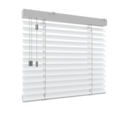 GAMMA aluminium jaloezie vast raam 5226 mat wit 50 mm