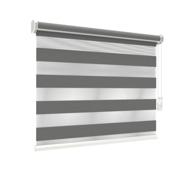 GAMMA duo rolgordijn lichtdoorlatend vast raam 4020 metaal zwart