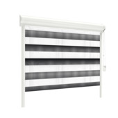 GAMMA duo rolgordijn lichtdoorlatend draaikiepraam kunststof/aluminium 4004 antraciet