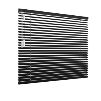 GAMMA aluminium jaloezie draaikiepraam hout 5109 mat zwart 25 mm