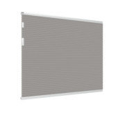 GAMMA double store plissé fenêtre fixe 8112 gris clair