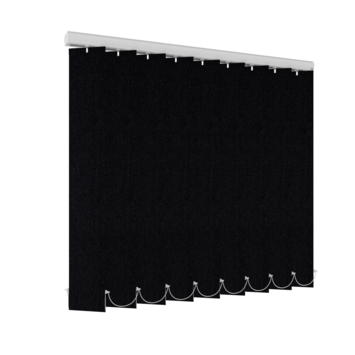 GAMMA stoffen lamellen verduisterend vast raam 3105 zwart