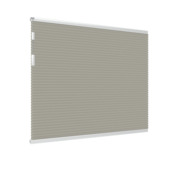 GAMMA double store plissé fenêtre fixe 8207 gris chaud