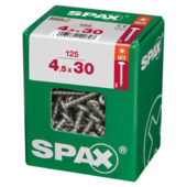 Vis Pan Head Spax zinguée 4,5x30 L 125 pièces