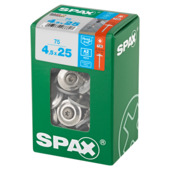 Vis pour tôle Spax tête fraisée + joint d'étanchéité 4,5x25 mm inox A2 TX 75 pièces
