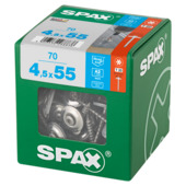 Vis pour tôle Spax tête fraisée surélevée + joint d'étanchéité 4,5x55 mm inox A2 TX 70 pièces