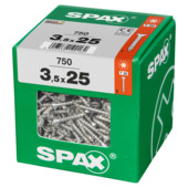 Vis universelle Spax tête fraisée 3,5x25 mm WIROX TX 750 pièces
