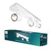 Philips Opbouwspot MyLiving Runner Wit 3 x 50W