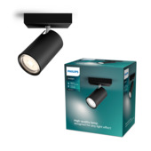 Spot Kosipo Philips GU10 sans ampoule max. 10 W noir