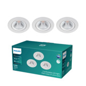 Philips inbouwset LED Sparkle 3x5,5W wit 2700K