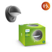 Philips buitenlamp MyGarden June zwart met bewegingssensor