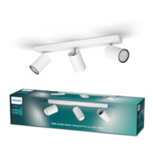 Support 3 spots Kosipo Philips blanc