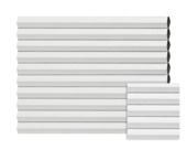 Échantillon store plissé double GAMMA occulant blanc 8226 sur mesure