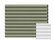 Kleurstaal GAMMA dupli plisségordijn verduisterend lichtgroen (kleurnr. 8228) op maat