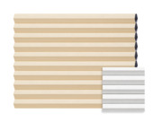 Échantillon store plissé double GAMMA occulant beige 8217 sur mesure