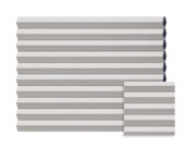 Échantillon store plissé double GAMMA occulant blanc 8219 sur mesure