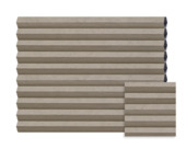 Échantillon store plissé double GAMMA occulant beige foncé 8224 sur mesure