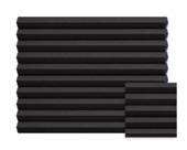 Échantillon store plissé double GAMMA occulant noir 8223 sur mesure