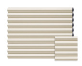 Échantillon store plissé double GAMMA occulant crème 8221 sur mesure