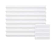 Kleurstaal GAMMA enkel plisségordijn lichtdoorlatend wit (kleurnr. 7213) op maat