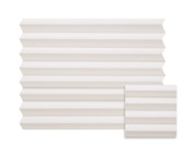 Kleurstaal GAMMA enkel plisségordijn lichtdoorlatend wit (kleurnr. 7225) op maat