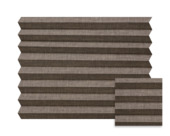 Échantillon store plissé simple GAMMA translucide brun 7217 sur mesure