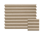 Kleurstaal GAMMA enkel plisségordijn lichtdoorlatend beige (kleurnr. 7218) op maat