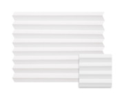 Kleurstaal GAMMA enkel plisségordijn lichtdoorlatend wit (kleurnr. 7221) op maat